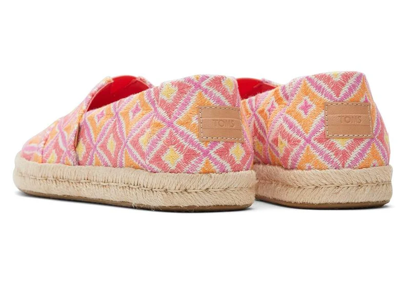 TOMS Espadrille „Alpargata Rope“ für Damen mit geometrischem Muster - Rosa