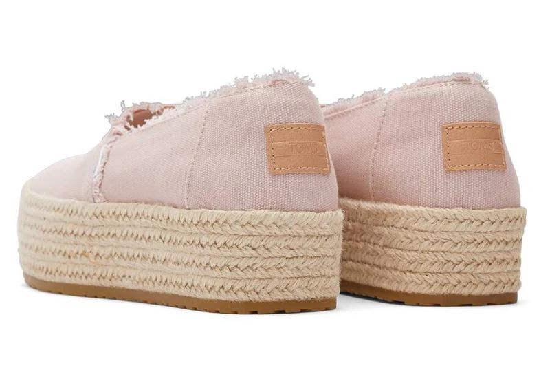 TOMS Valencia Plateau-Espadrille für Damen - Ballettrosa