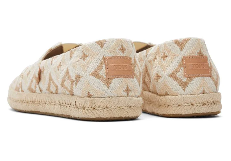 TOMS Espadrille „Alpargata Rope“ für Damen in Natur mit geometrischem Muster - Natur