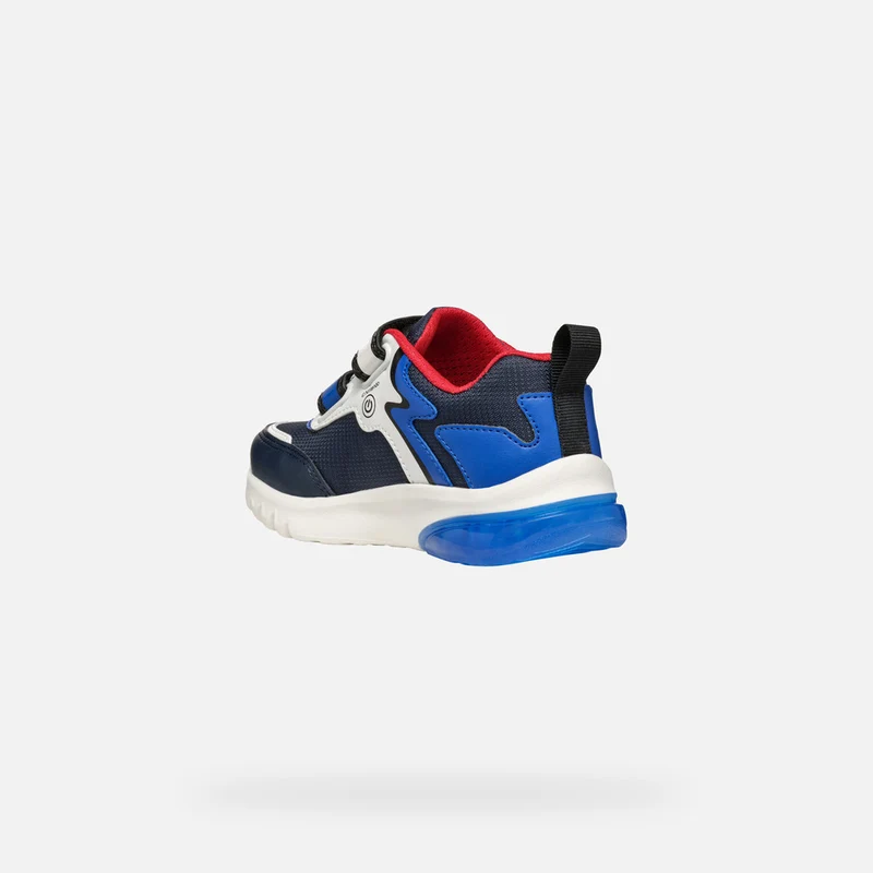 Geox Kinder Super Mario Leuchtende Turnschuhe - Marineblau / Royalblau