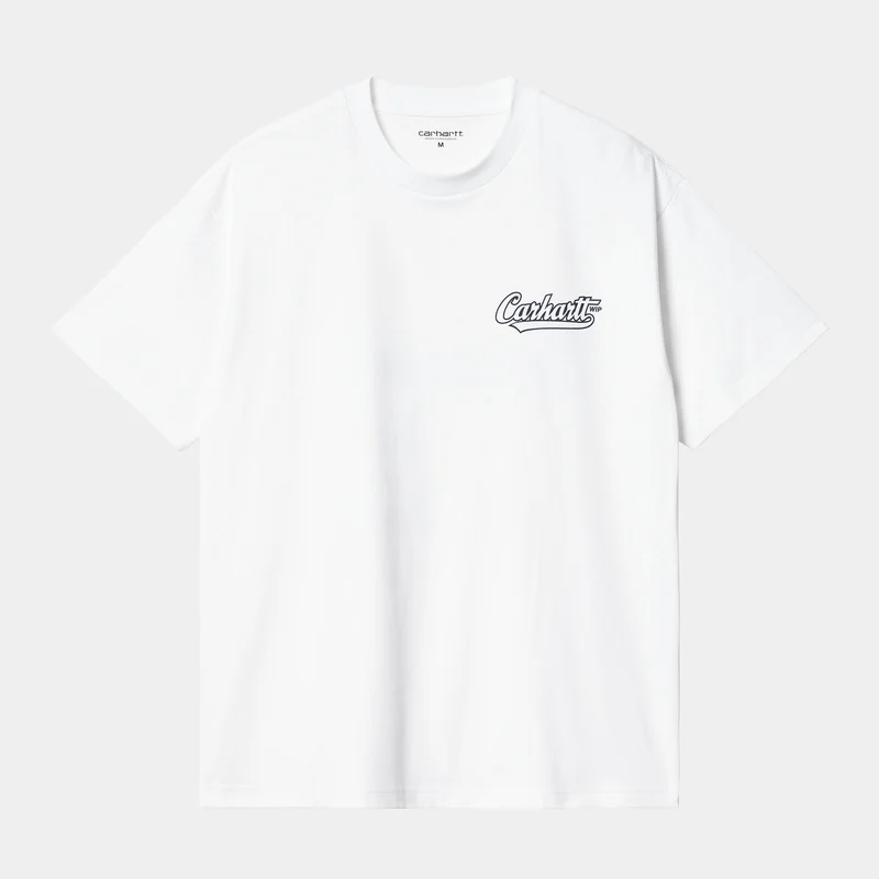 Carhartt WIP Herren-T-Shirt „Archivo“ mit kurzen Ärmeln – Weiß