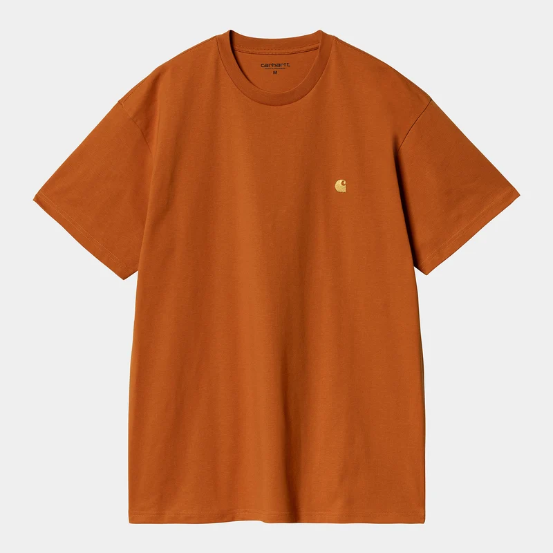 Carhartt WIP Kurzarm-T-Shirt Chase für Herren – Kurkuma