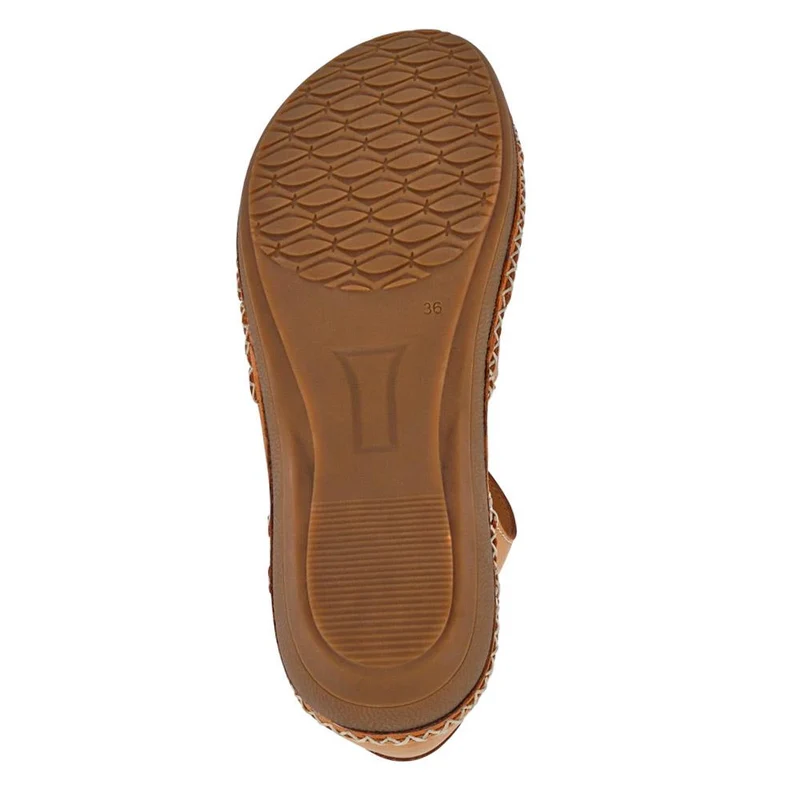 Leather Touch Fasten Mary Janes - METIN41010 / 327 208 - Brown