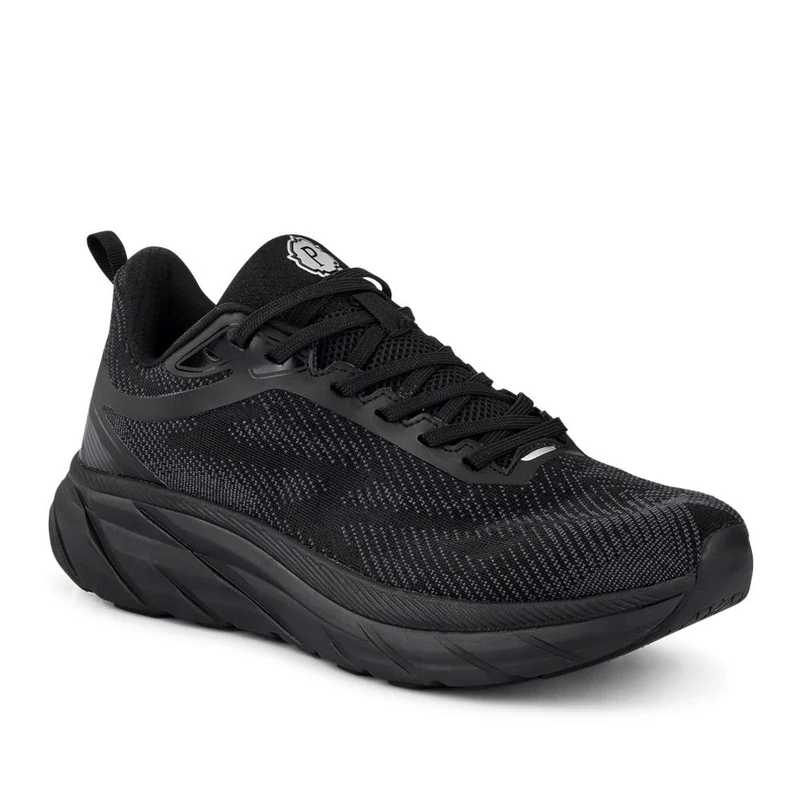 Easy Step In Memory Foam Lace Up Trainers - SUNCH41001 / 327 561 - Black