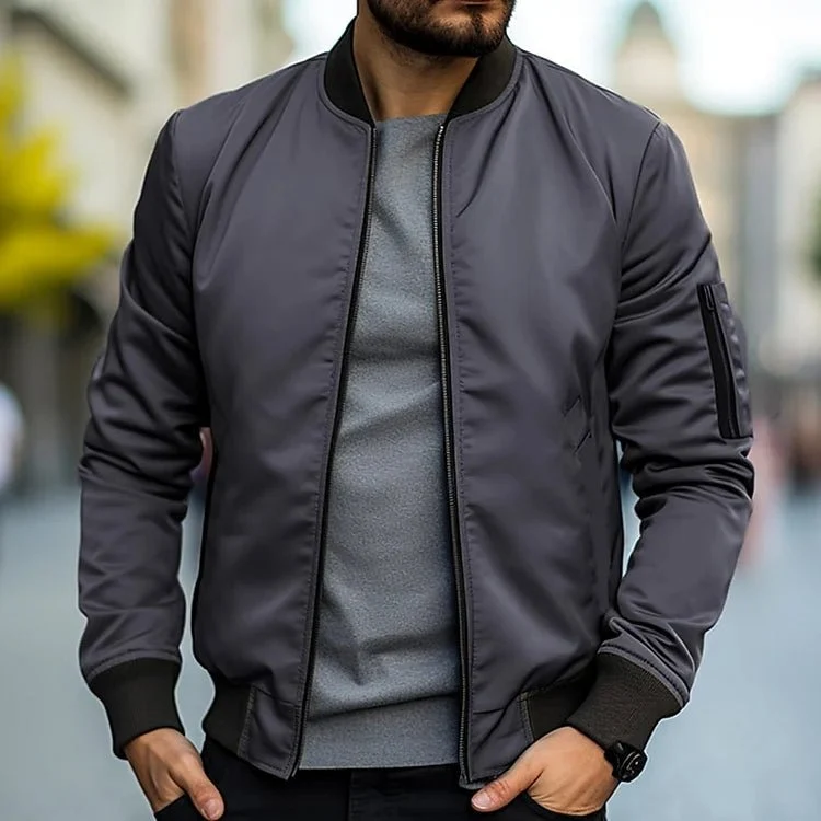 Herren Bomberjacke Casual Regular Fit