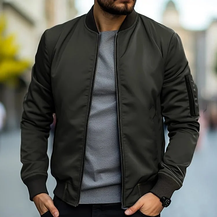 Herren Bomberjacke Casual Regular Fit