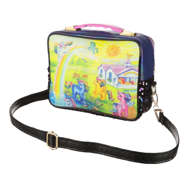 Irregular Choice Frauen My Little Pony Regenbogen-Schleifentasche – Schwarz
