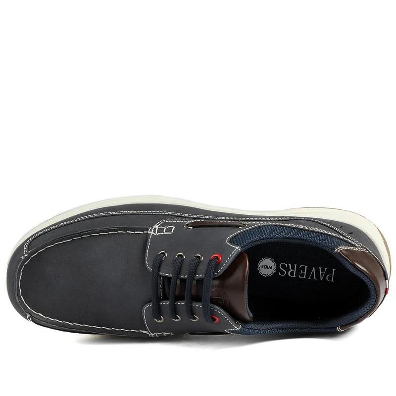 Wide Fit Lightweight Lace Up Shoes - CHANG43000 / 328 832 - Navy