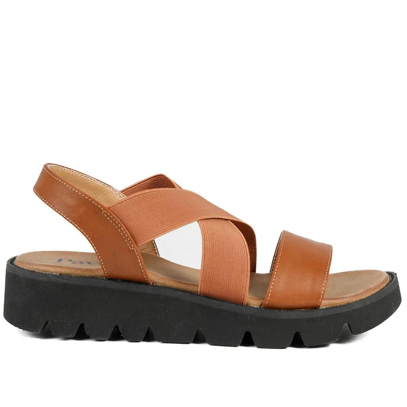 Slip On Chunky Sandals - BAIZH39011 / 325 194 - Tan