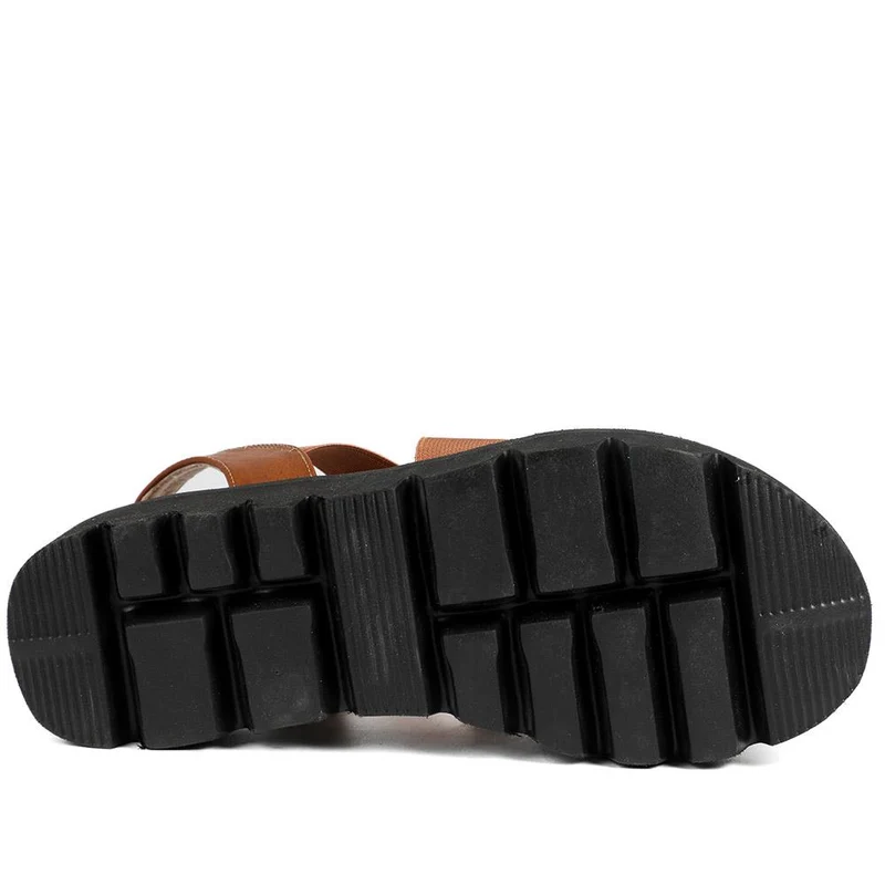 Slip On Chunky Sandals - BAIZH39011 / 325 194 - Tan