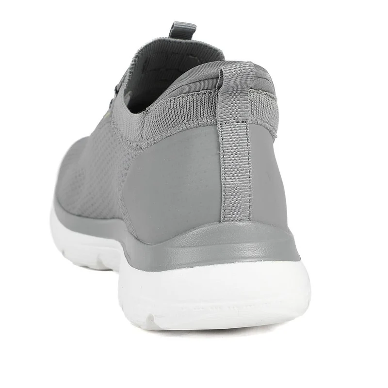 Easy Step In Wide Fit Memory Foam Lace Up Trainers - BOJIE43000 / 328 888 - Charcoal