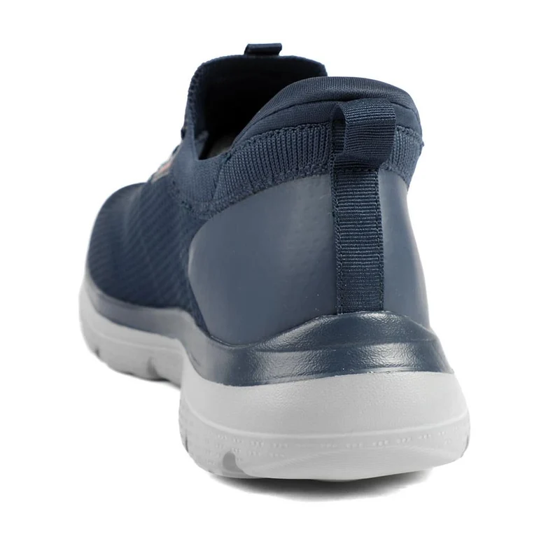 Easy Step In Wide Fit Memory Foam Lace Up Trainers - BOJIE43000 / 328 888 - Navy