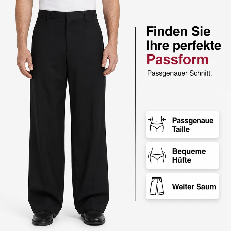 Lojecou | Elegante Bundfaltenhose für Herren