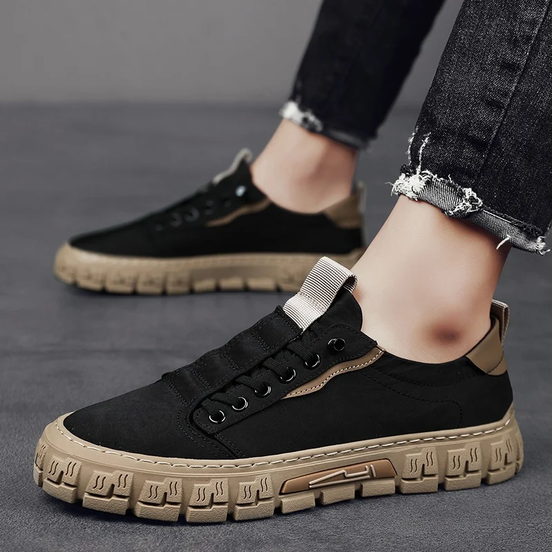 Torvian | Robuste Canvas-Sneaker mit Profilsohle