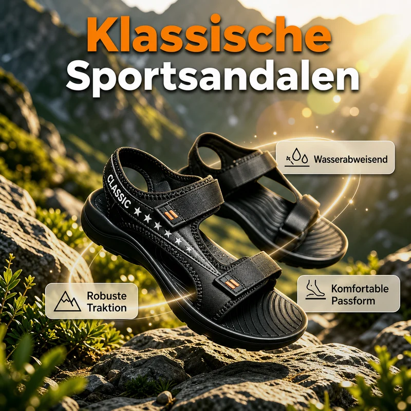 Calvoro | Herren-Sandalen für Wandern und Freizeit