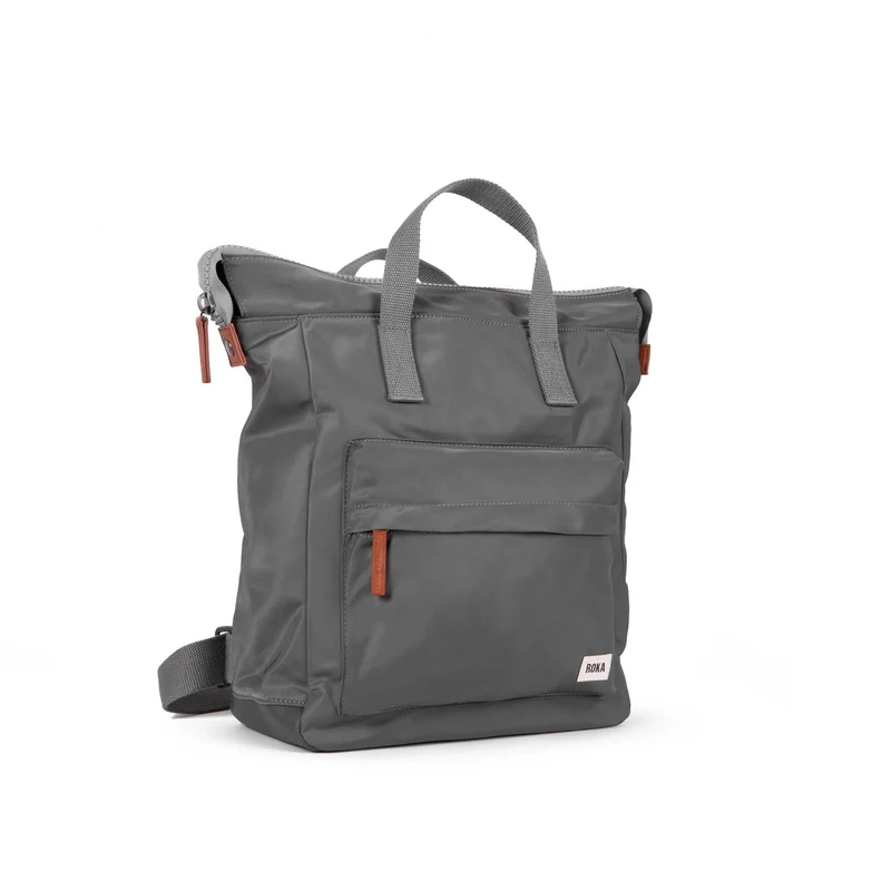 ROKA Bantry B Graphit Medium Tasche aus recyceltem Nylon