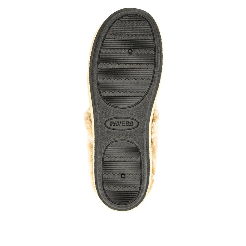 Warm-Lined Memory Foam Slippers - QING40038 / 326 611 - Chestnut