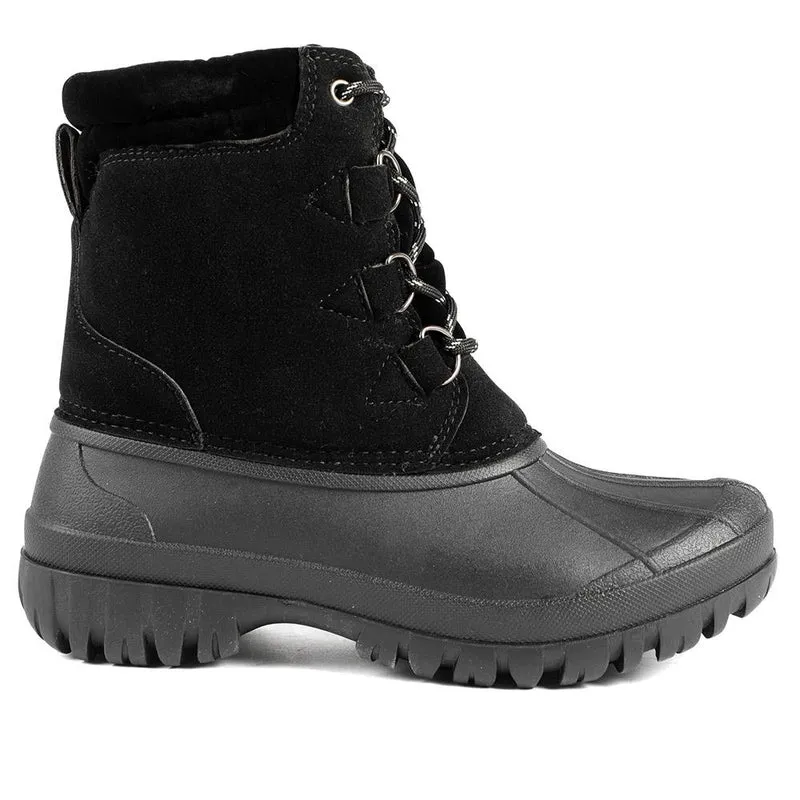 Adjustable Bungee Lace Weather Boots - SHINN42005 / 328 515 - Black