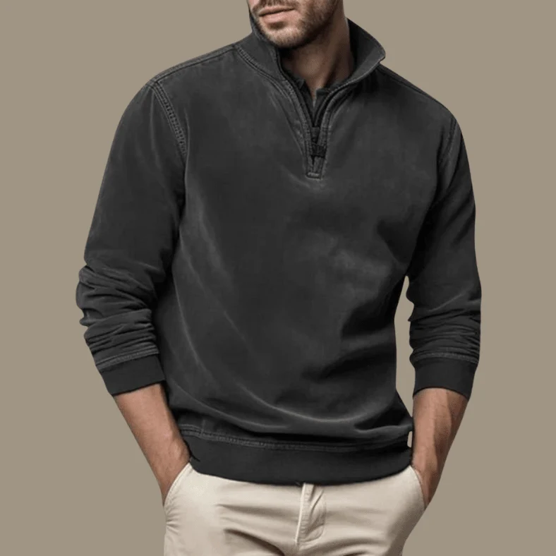 Pullover Herren mit Stehkragen