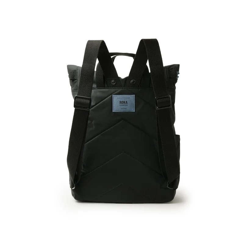 ROKA All Black Canfield B Airforce Medium Tasche aus recyceltem Nylon