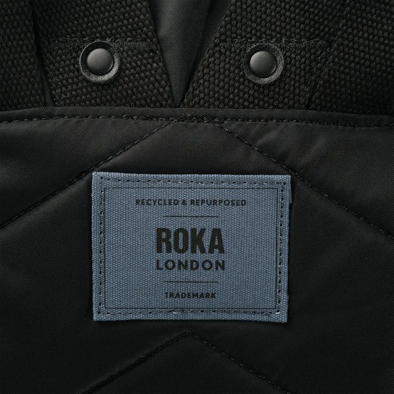 ROKA All Black Canfield B Airforce Medium Tasche aus recyceltem Nylon