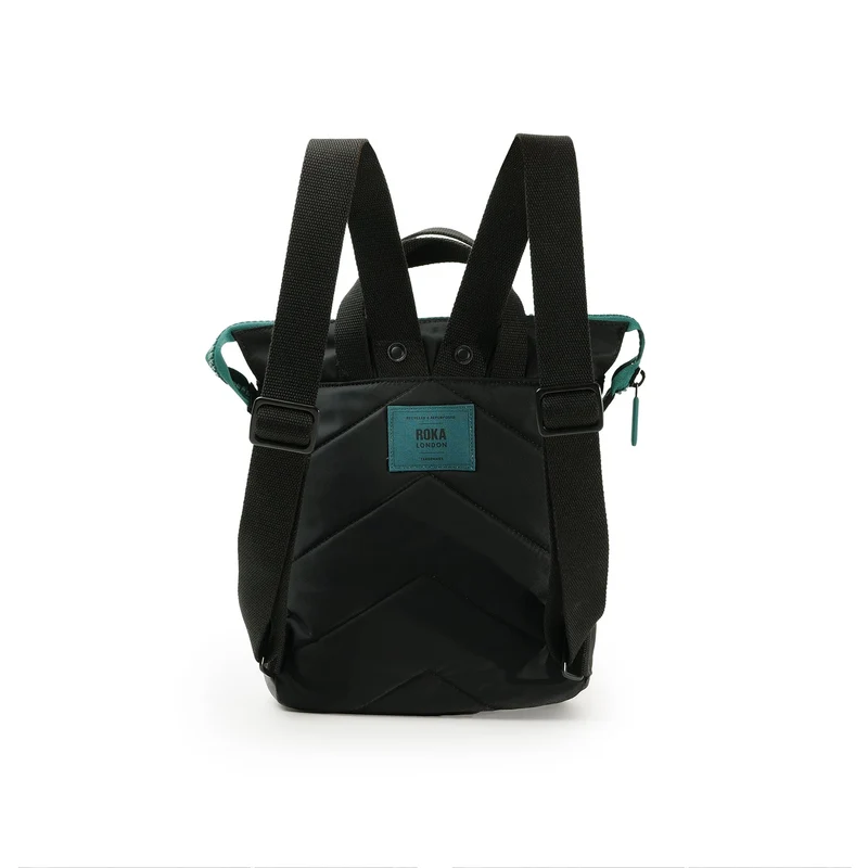 ROKA All Black Bantry B Türkisfarbene kleine Tasche aus recyceltem Nylon