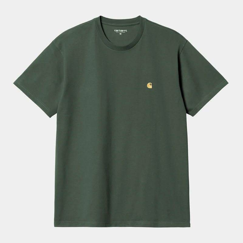 Carhartt WIP Herren Chase Kurzarm-T-Shirt - Sycamore Tree
