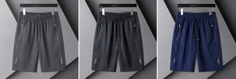 Zionn | Atmungsaktive Herren-Shorts im 3er-Pack