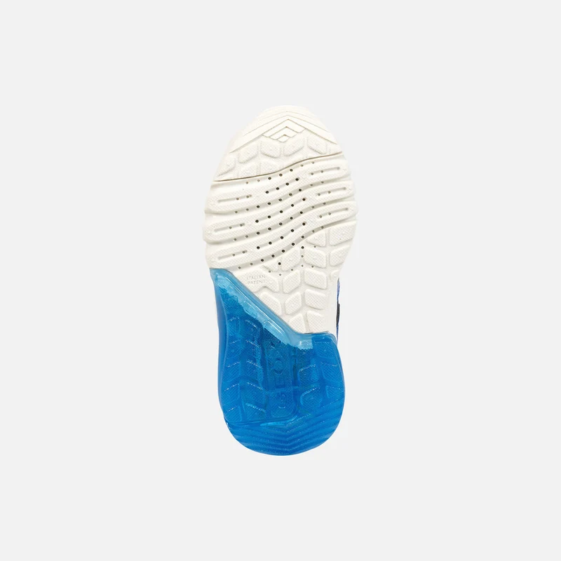 Geox Kinder Super Mario Leuchtende High-Top-Sneakers - Marineblau / Royalblau