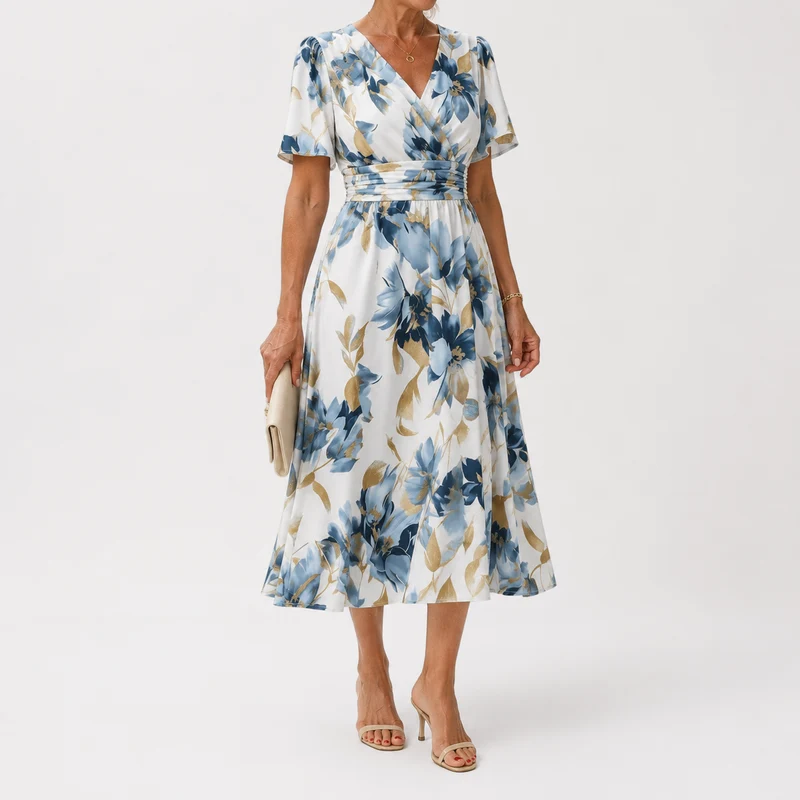 Nevaeh | Elegantes Sommerkleid mit floraler Note