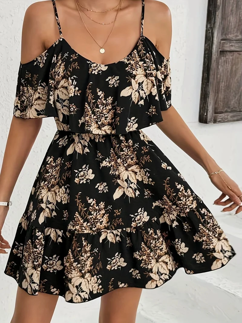 Abigaile | Feminines Minikleid mit Spaghettiträgern