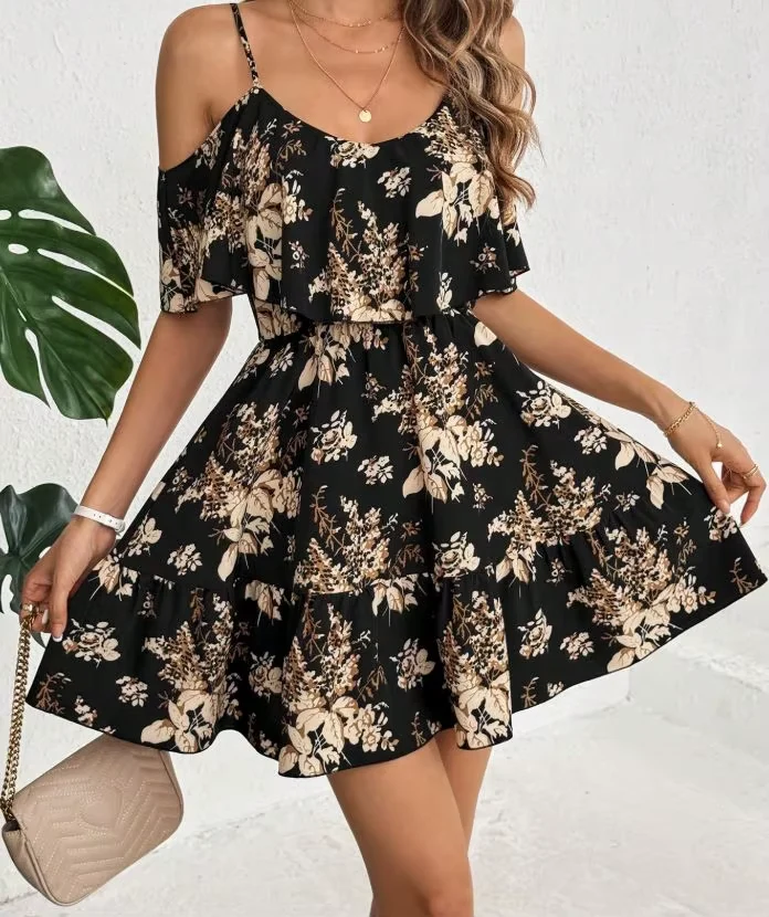 Abigaile | Feminines Minikleid mit Spaghettiträgern