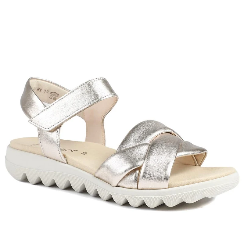 Gabor Adjustable Leather Sandals - GAB43010 / 328 671 - Gold