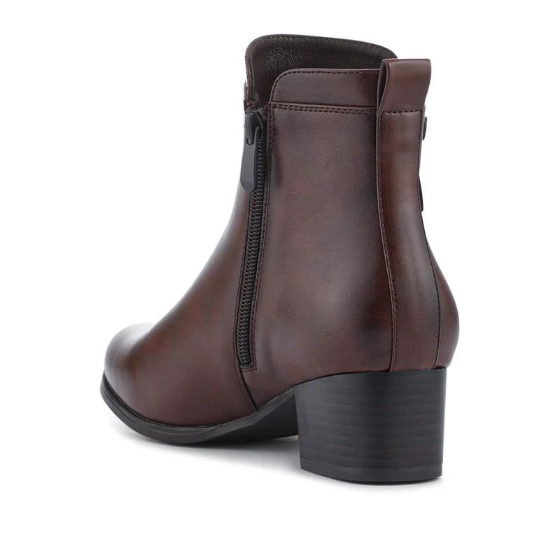 Smart Zip-Fastening Boots - WK42006 / 327 939 - Brown