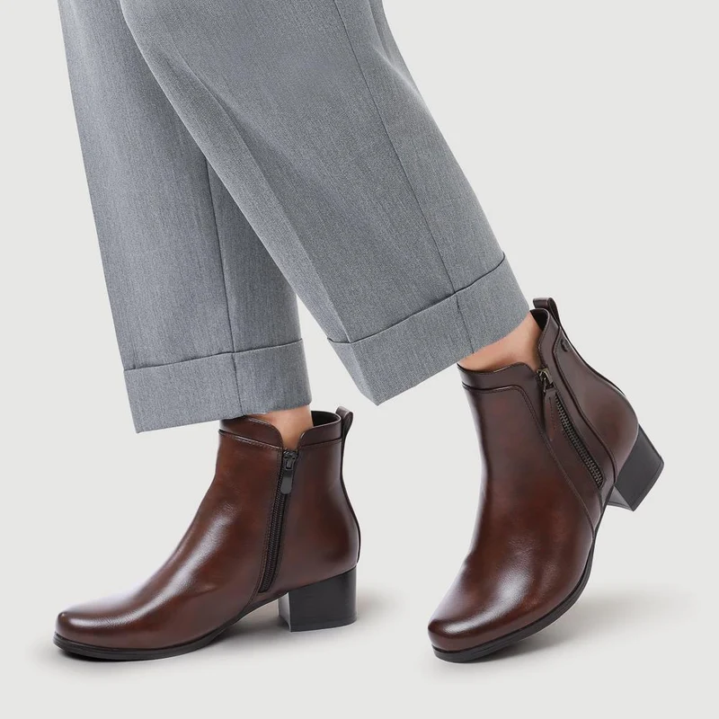 Smart Zip-Fastening Boots - WK42006 / 327 939 - Brown