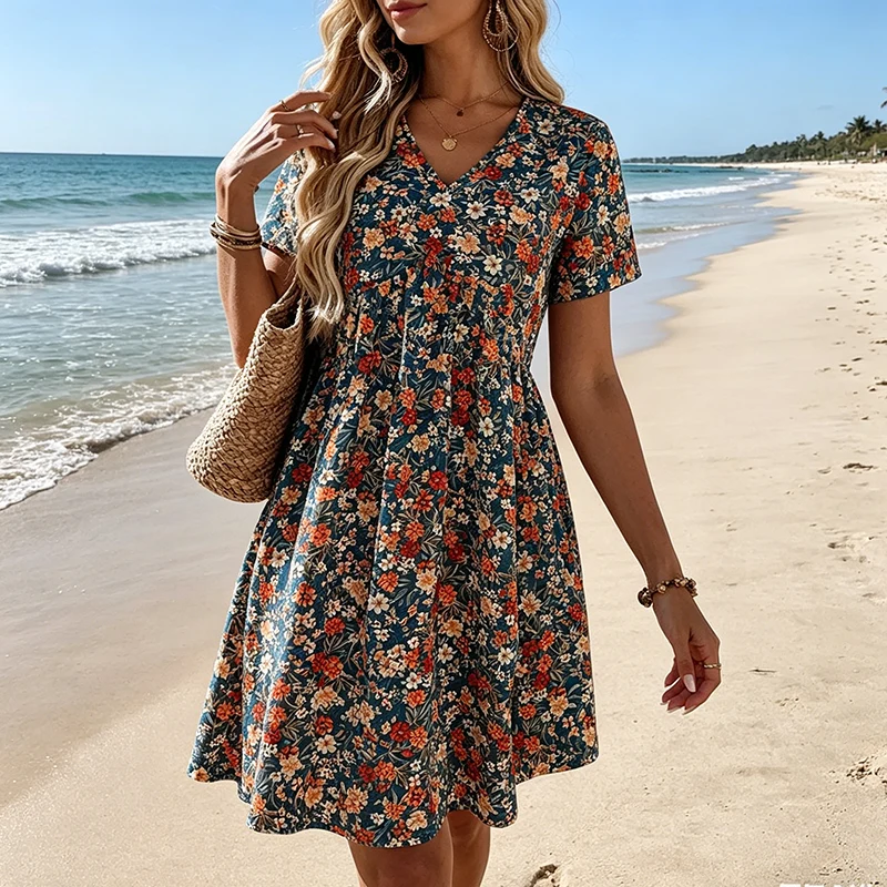 Neneca | Anmutiges Blumenkleid für elegante Alltagslooks