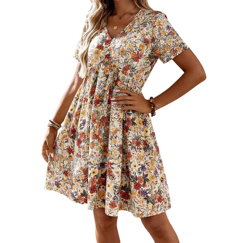 Neneca | Anmutiges Blumenkleid für elegante Alltagslooks