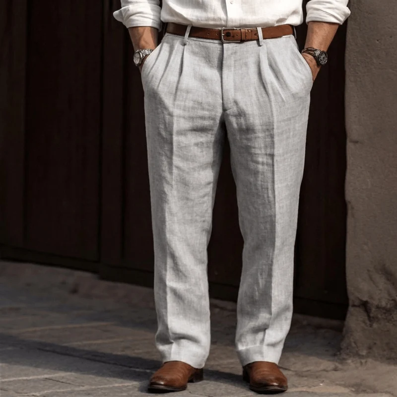 Bundfaltenhose Herren Regular Fit elegant