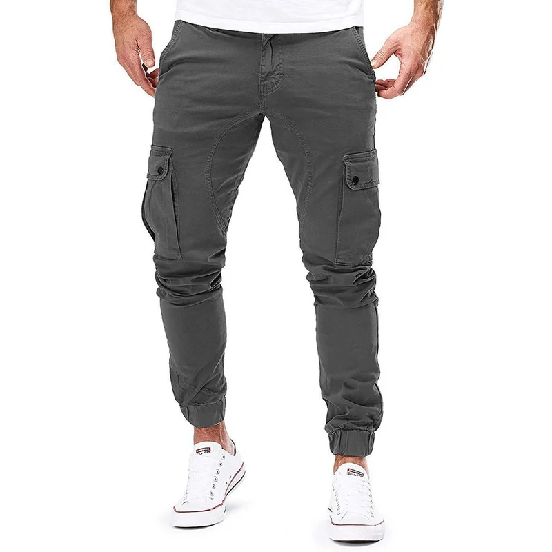 Herren Cargo Hose Slim Fit mit Taschen