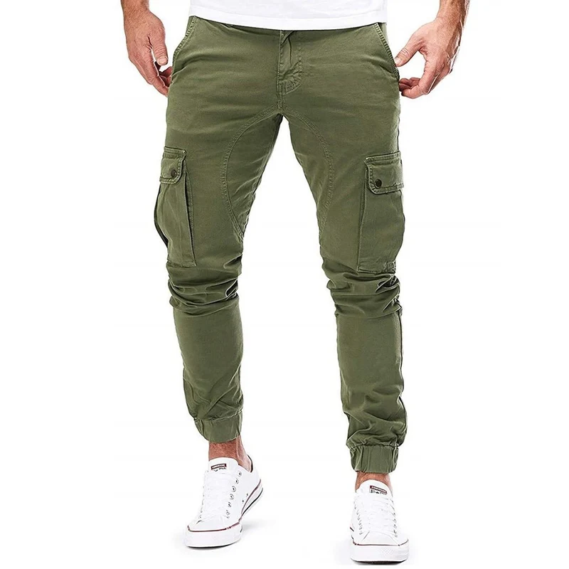 Herren Cargo Hose Slim Fit mit Taschen