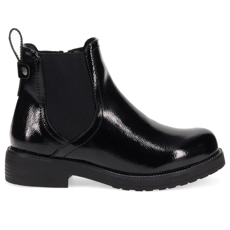 Wide-Fit Chelsea Boots - WBINS40209 / 326 330 - Black Patent