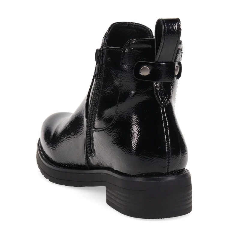 Wide-Fit Chelsea Boots - WBINS40209 / 326 330 - Black Patent
