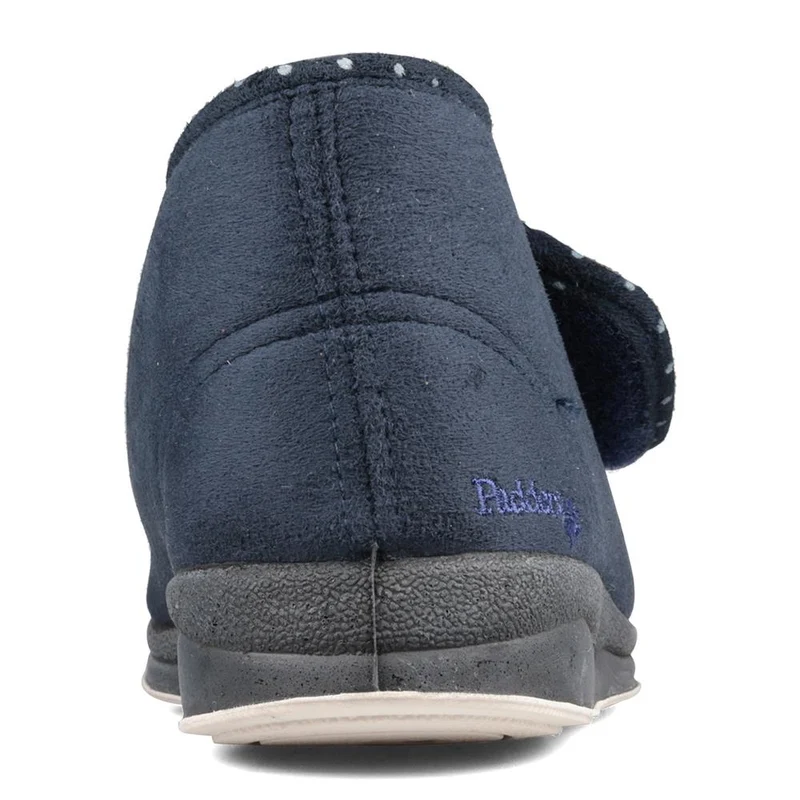 Padders Ladies Slippers 2E Fit Vulcanised - CHERISH - Cherish / null - Navy