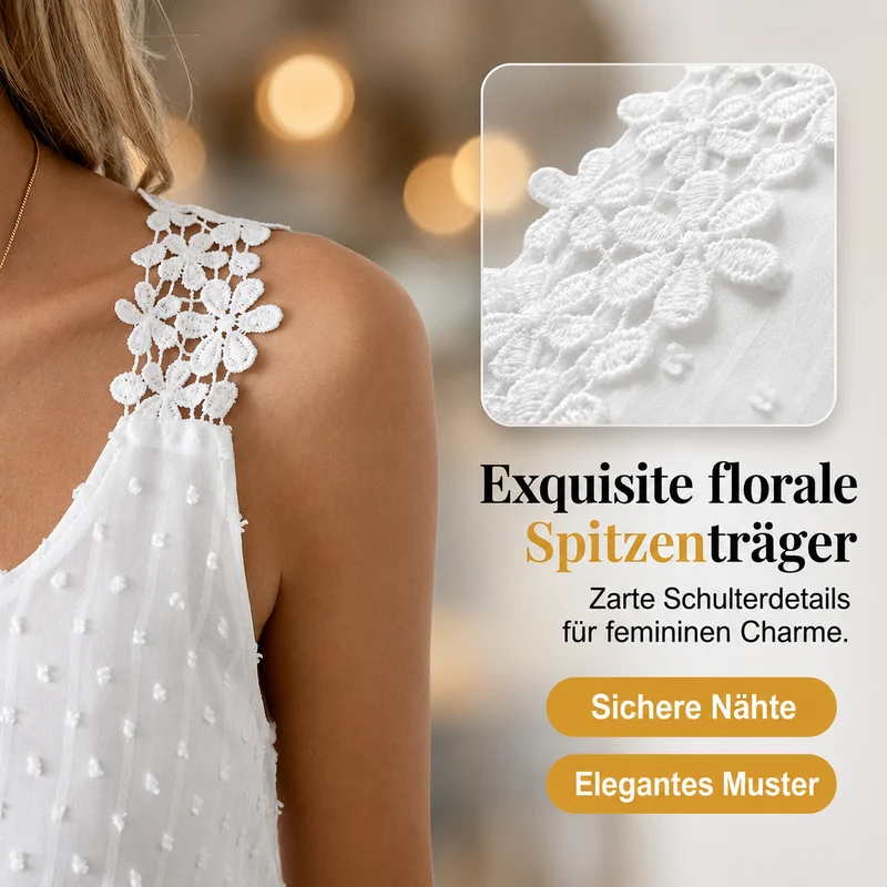 Augusta | Elegantes Sommer-Top mit gepunkteter Optik