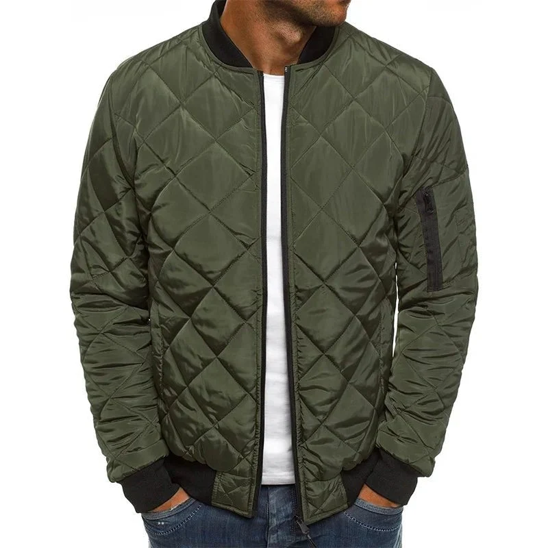 Steppjacke Herren Bomber mit Reißverschluss