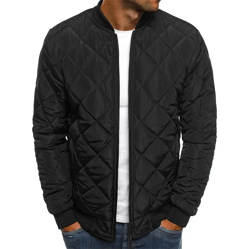 Steppjacke Herren Bomber mit Reißverschluss