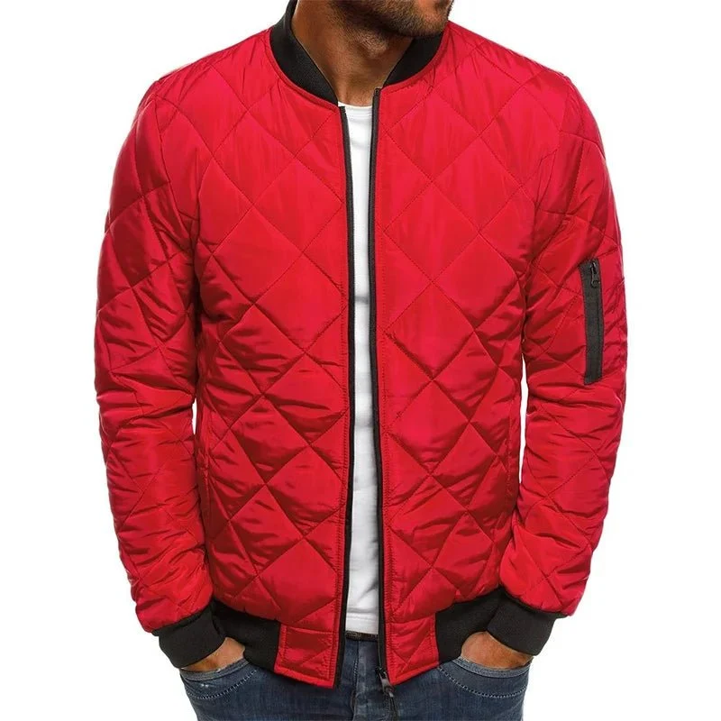 Steppjacke Herren Bomber mit Reißverschluss