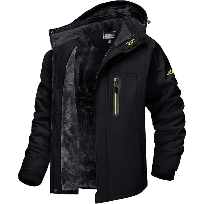 Winterjacke Herren Outdoor mit Fleecefutter