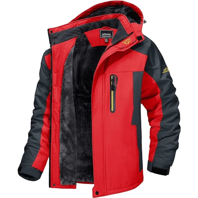 Winterjacke Herren Outdoor mit Fleecefutter