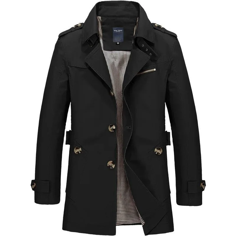 Trenchcoat Herren Klassisch mit Reverskragen